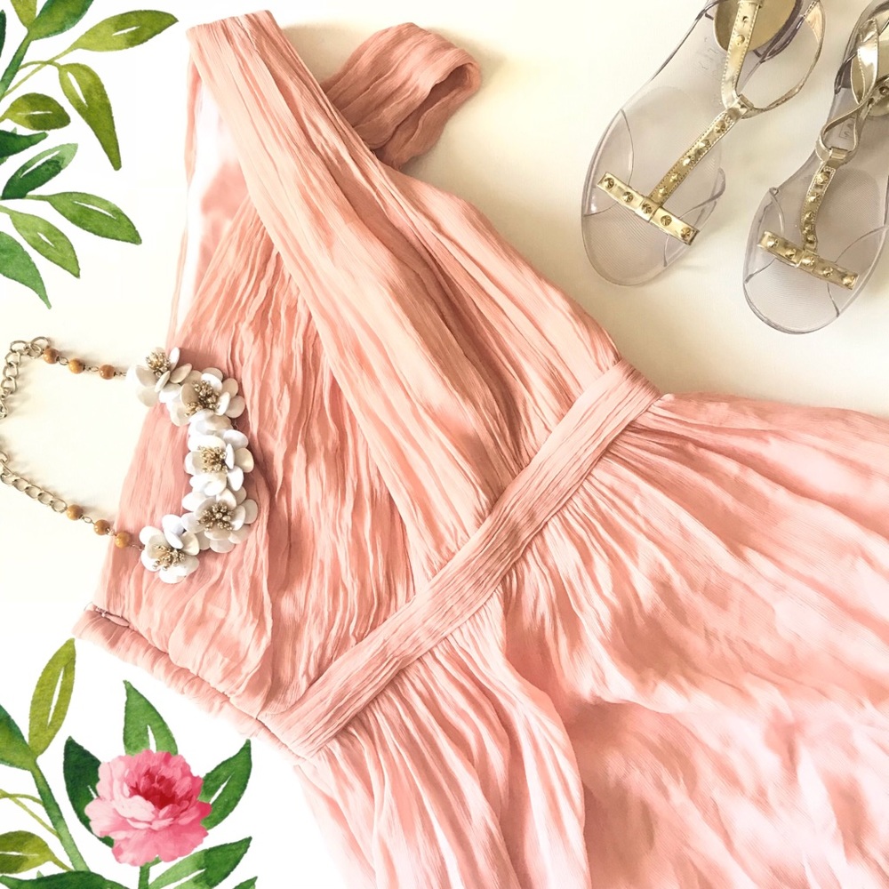 J. Crew Pink Off-Shoulder Dress